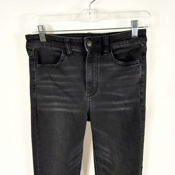 American Eagle Black Super Hi-Rise Jegging Jeans - Picture 2 of 14